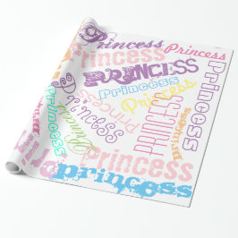 Personlig namncollage presentpapper pastellfärger
