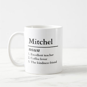 Personlig Namndefinition Substantiv Anpassad text Kaffemugg