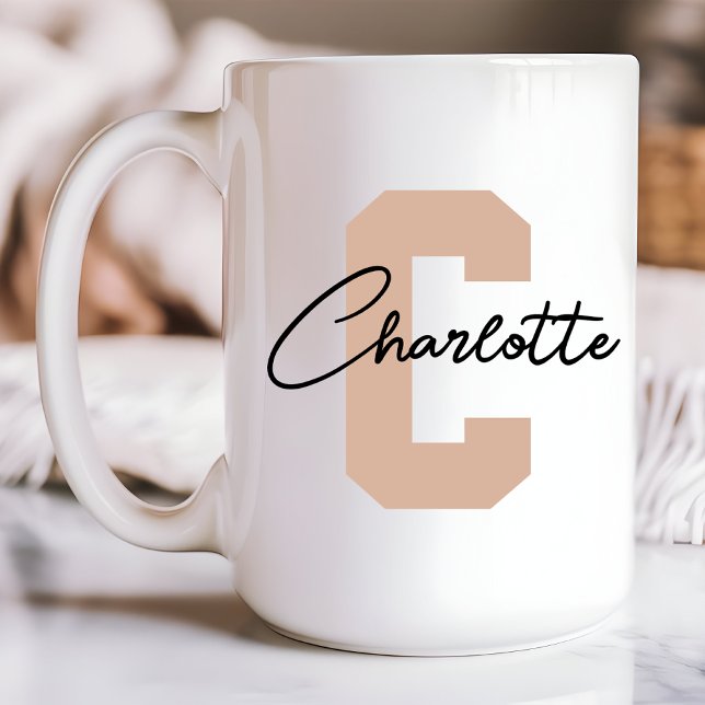Personlig namngiven kaffemugg present till mamma k ( mom gift, bridal shower gift, baby shower gift, birthday gift for her, graduation gift, mom gift)