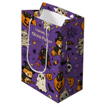 Personlig namnhalloweenpresentpåse