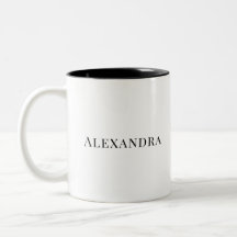 Personlig Namnmugg | Minimal Anpassad Kaffemugg