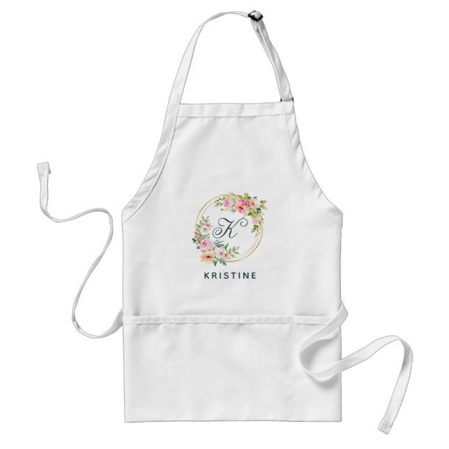 Personlig Namnteckning Monogram Elegance Apron Förkläde (Framsidan)