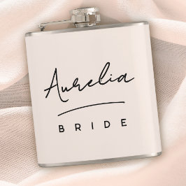 Personlig Namnteckning Namn Rosa Bachelorette Fickplunta