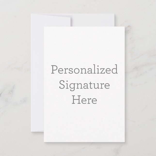 8.9 x 12.7 cm Platt Save The Date-kort (Framsida)