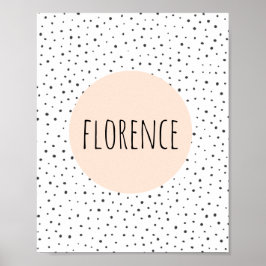 Personlig namntryck - barnkammare - väggkonst för 