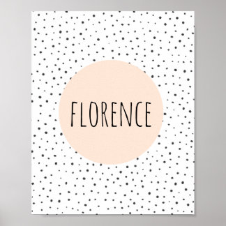 Personlig namntryck - barnkammare - väggkonst för