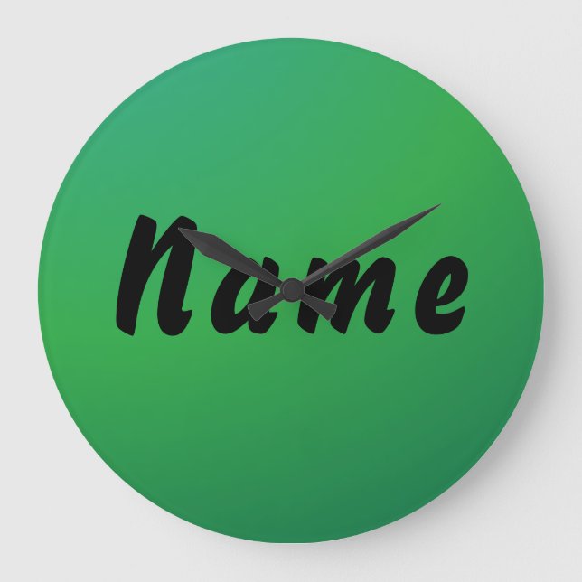 Personlig namnväggsklocka stor klocka (Framsida)