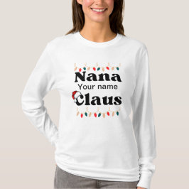 Personlig nana Claus T Shirt