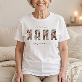 Personlig NANA-foto Anpassad Mormor  T Shirt