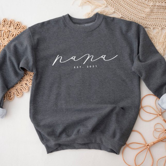 Personlig Nana Grandma Sweatshirt T Shirt (Skapare uppladdad)