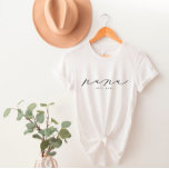 Personlig Nana Grandma T-Shirt<br><div class="desc">Vi lägger alltid till nya mönster varje dag!</div>