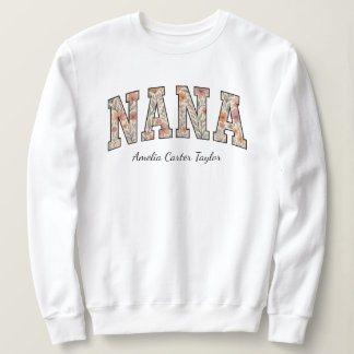 Personlig Nana med Barnbarn Namn T Shirt