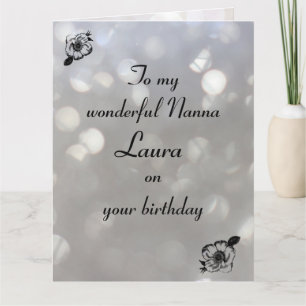 Personlig Nanna Birthday Kort
