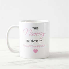 Personlig Nanny-mugg, Nannie Nanna-presenter, Anpa Kaffemugg