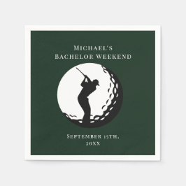 Personlig Napkin | Bachelor Golf Helg Pappersservett