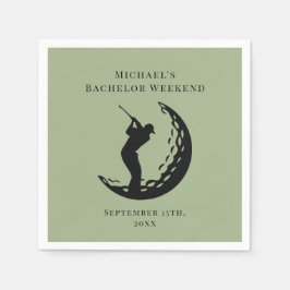 Personlig Napkin | Bachelor Golf Helg Pappersservett