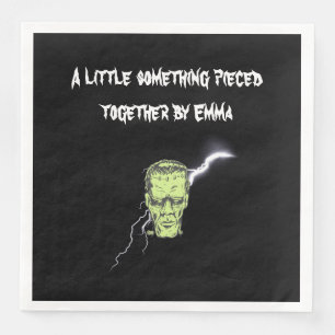 Personlig Napkins, Frankenstein Halloween Pappersservett