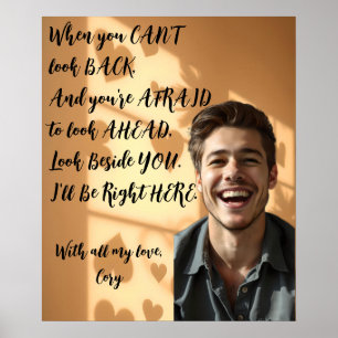 Personlig när du är rädd, kommer jag att vara här poster