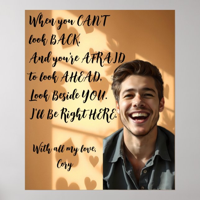 Personlig när du är rädd, kommer jag att vara här poster (Framsidan)