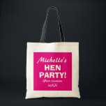 Personlig nära rosa vid party tote bags tygkasse<br><div class="desc">Personlig nära rosa vid party natt tote bags för flickor. Tillbehör till roligt för bachelorette,  dam natt,  möhippa,  bröllopsfest osv. Gör det möjligt för bruden att bli besättning,  brud,  maid of honor,  hedersbetygelse osv.</div>