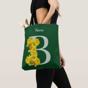 Personlig Narciss Monogram Första B Tygkasse