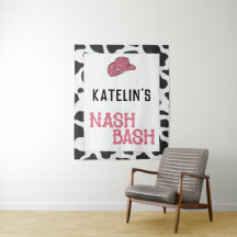 Personlig Nash Bash Cow Print Tapet