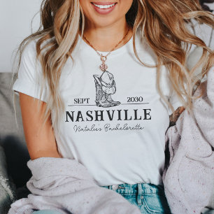 Personlig Nashville Bachelorette-partiets Anpassni T Shirt