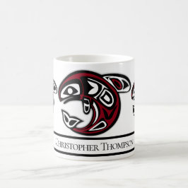 Personlig Native American Orca Killer Whale Kaffemugg