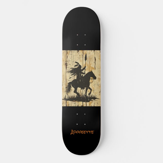Personlig Native American Skateboard (Framsida)