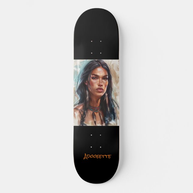 Personlig Native American Skateboard (Framsida)
