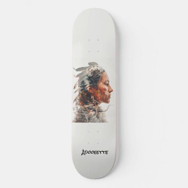 Personlig Native American Skateboard (Framsida)