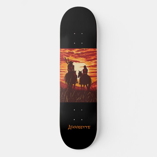 Personlig Native American Skateboard (Framsida)