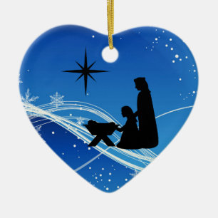 Personlig Nativitet Scene jul - prydnadsföremål Julgransprydnad Keramik