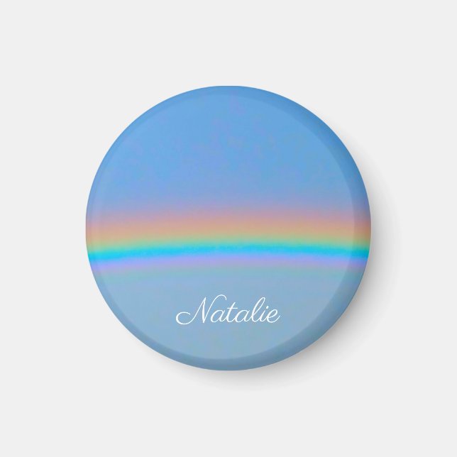 Personlig naturligt realt regnbåge magnet (Framsidan)