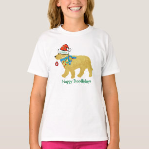 Personlig Naughty jul Goldendoodle T Shirt