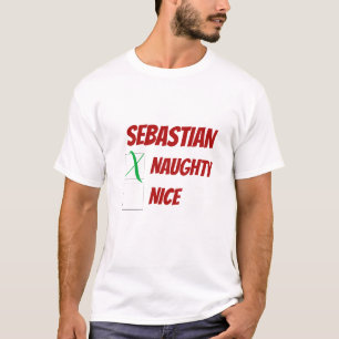 Personlig Naughty jul Novelty T Shirt