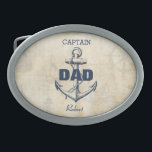Personlig Nautical Anchor kapten Pappa<br><div class="desc">Den här personligen nautiska ankaret bälte gör en perfekts Far dag eller födelsedagspresent till det speciellare havsälskande Pappa i ditt liv. Kustkonstruktionen har ett marint blåankare med kapten Pappa och hans namn,  med en vintage nautisk bakgrund.</div>