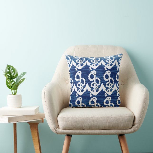 Personlig Nautical Anchor Living the Dream Kudde (Stol)