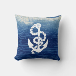 Personlig Nautical Anchor Living the Dream Kudde