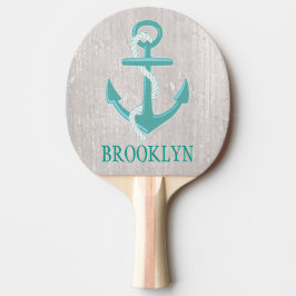 Personlig Nautical Anchor Ping Pong Paddle Pingisracket