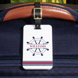 Personlig Nautical Bagagebricka