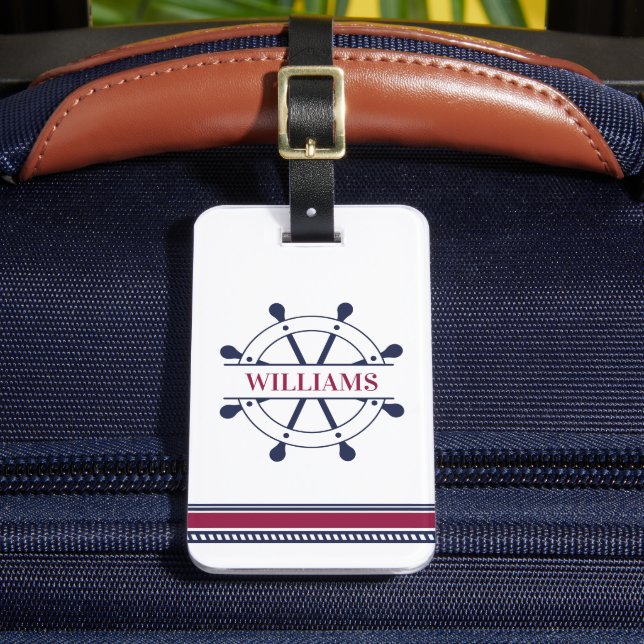 Personlig Nautical Bagagebricka (Framsida Insitu 2)