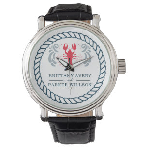 Personlig Nautical Bröllop Armbandsur