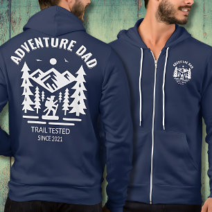 Personlig Navy Äventyr Pappa Trail Edition T Shirt