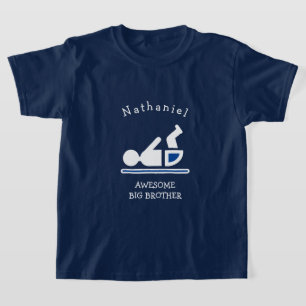 Personlig Navy Blue FANTASTISK BIG BROTHER T Shirt