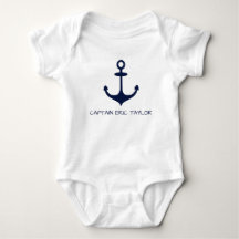 Personlig Navy Blue Nautical Anchor