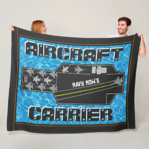 Personlig Navy Now's Aircraft Carrier Fleecefilt