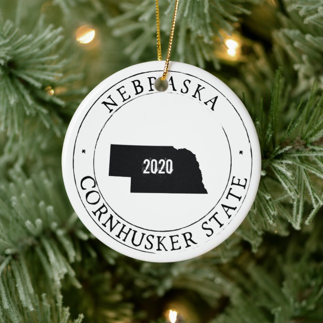Personlig Nebraska Ornament (Träd)
