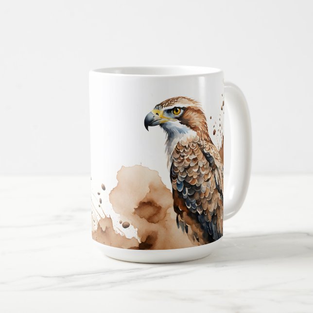 Personlig nedfläckad hawk - Kaffe-rådgivare Kaffemugg (Framsida höger)