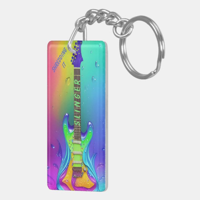 Personlig neon gitarrmusik älskare (Höger Baksida)